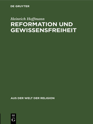 cover image of Reformation und Gewissensfreiheit